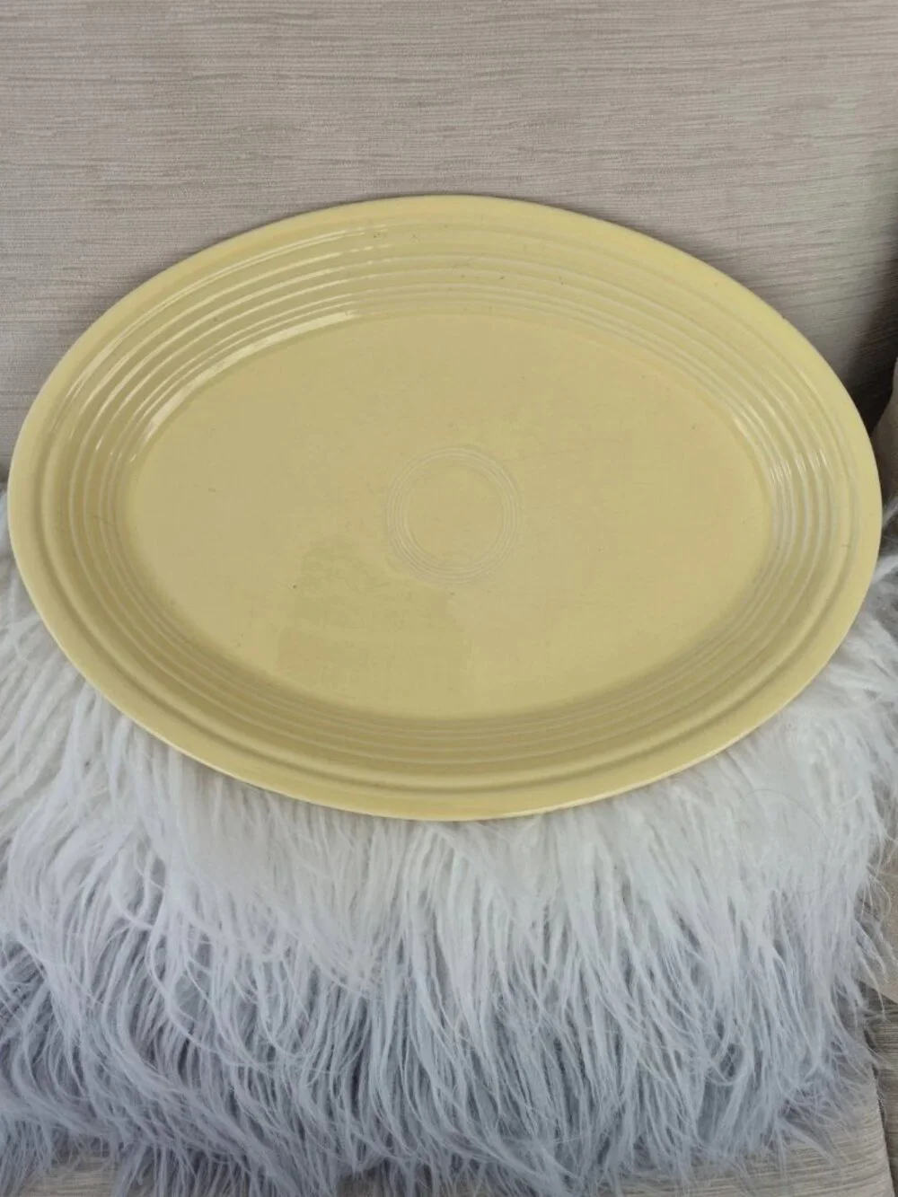 FIESTA Fiestaware yellow Oval 13.5